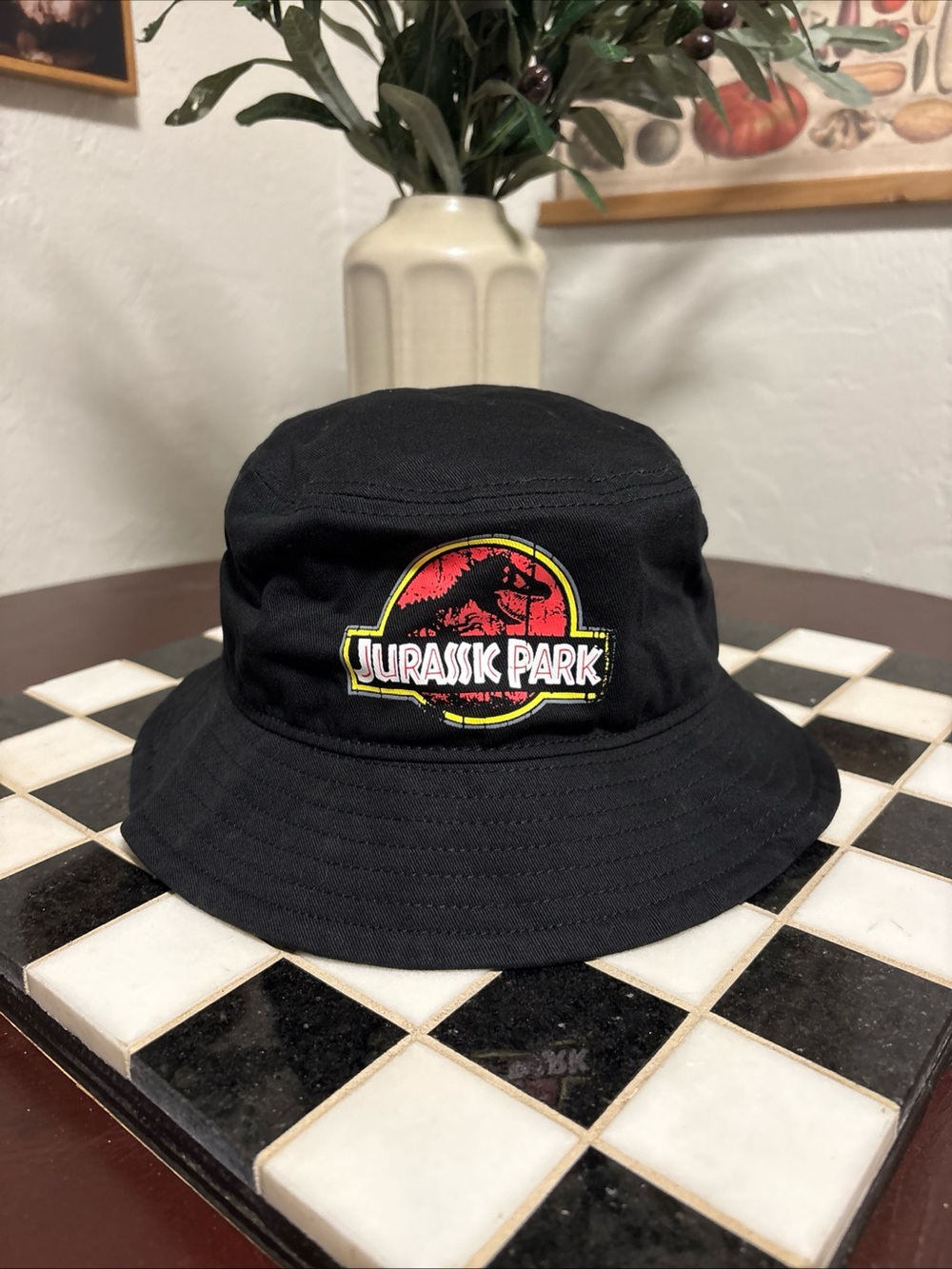 Jurassic Park Black Logo Bucket Hat